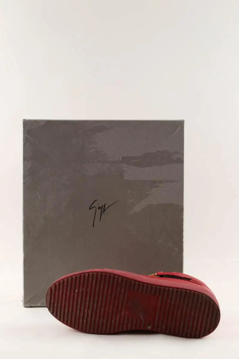 Baskets basses Giuseppe Zanotti Rouge en Cuir