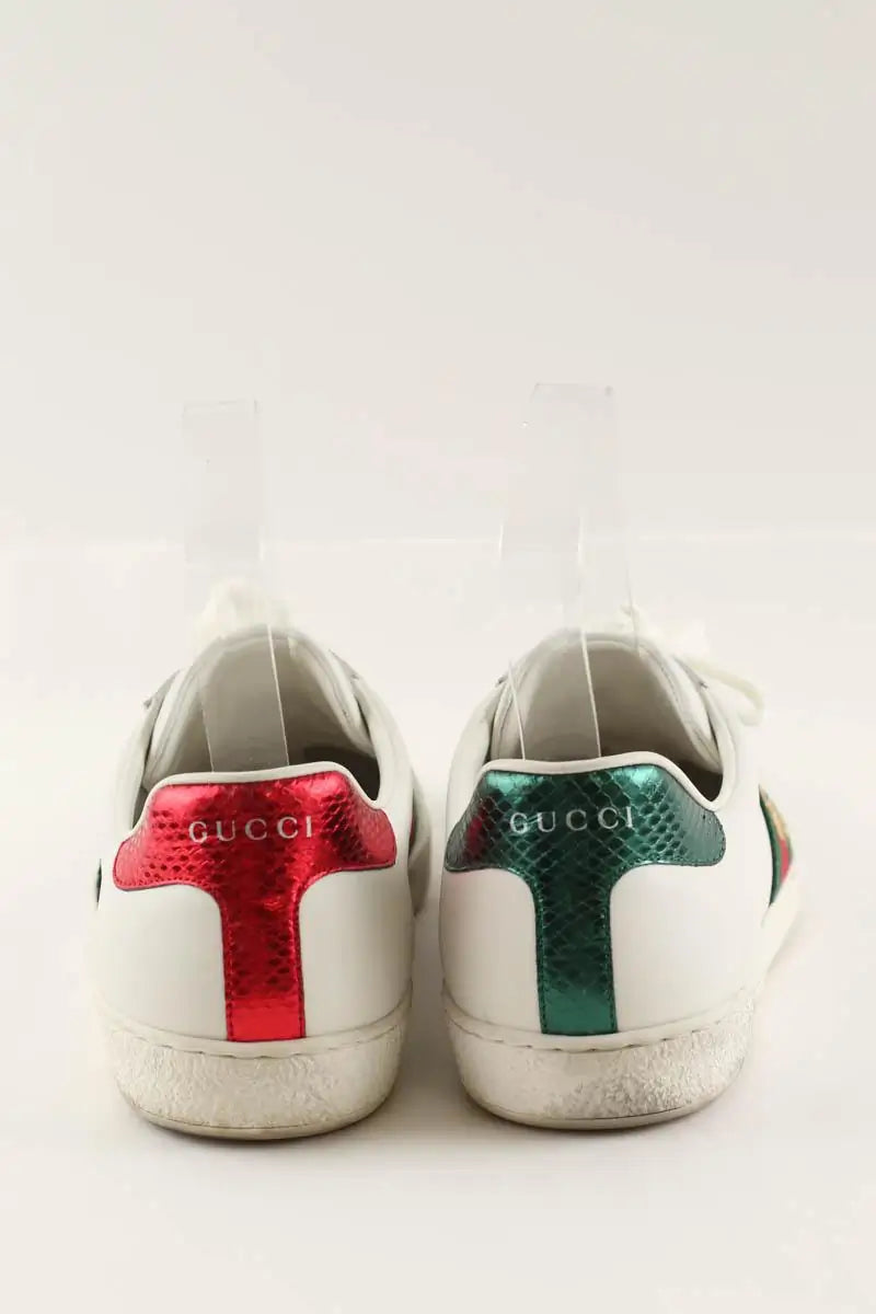 Baskets basses Gucci Blanc en Cuir