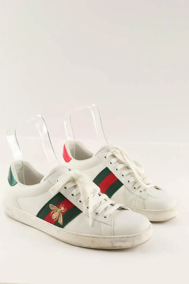 Baskets basses Gucci Blanc en Cuir
