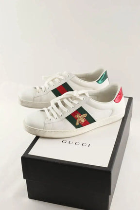 Baskets basses Gucci Blanc en Cuir