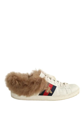 Baskets basses Gucci Blanc en Cuir, taille 42 - Seconde Main