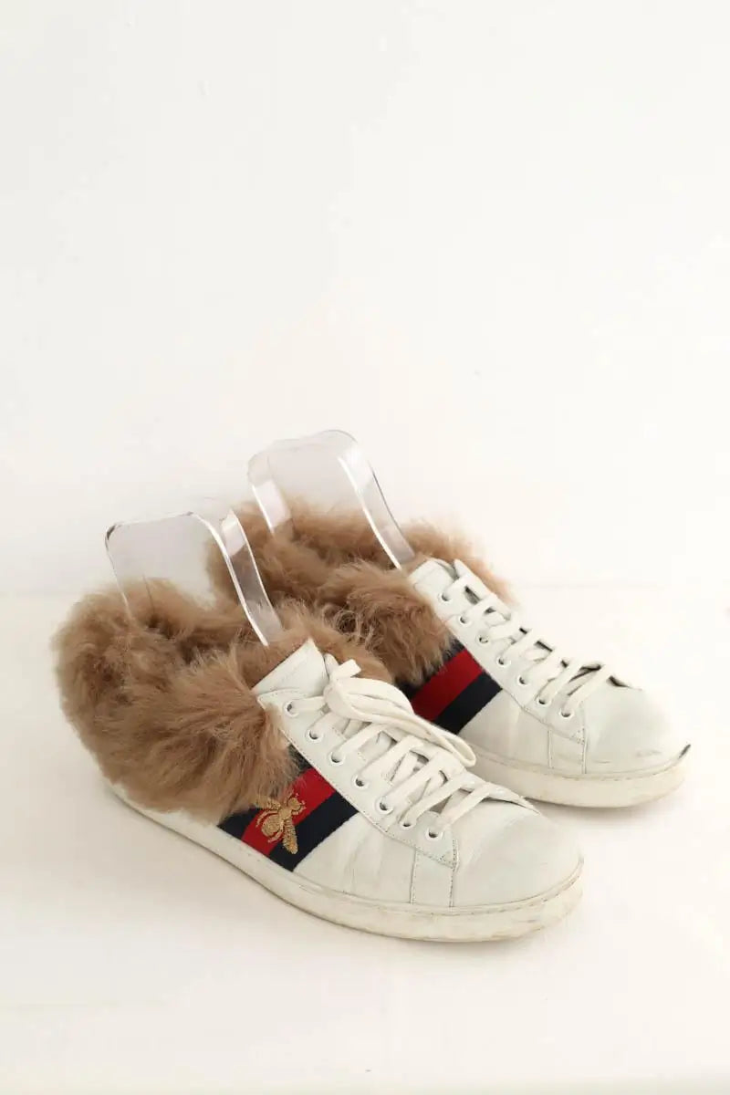Baskets basses Gucci Blanc en Cuir
