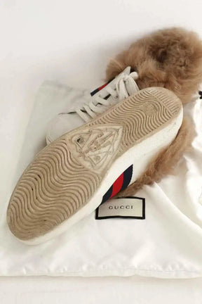 Baskets basses Gucci Blanc en Cuir