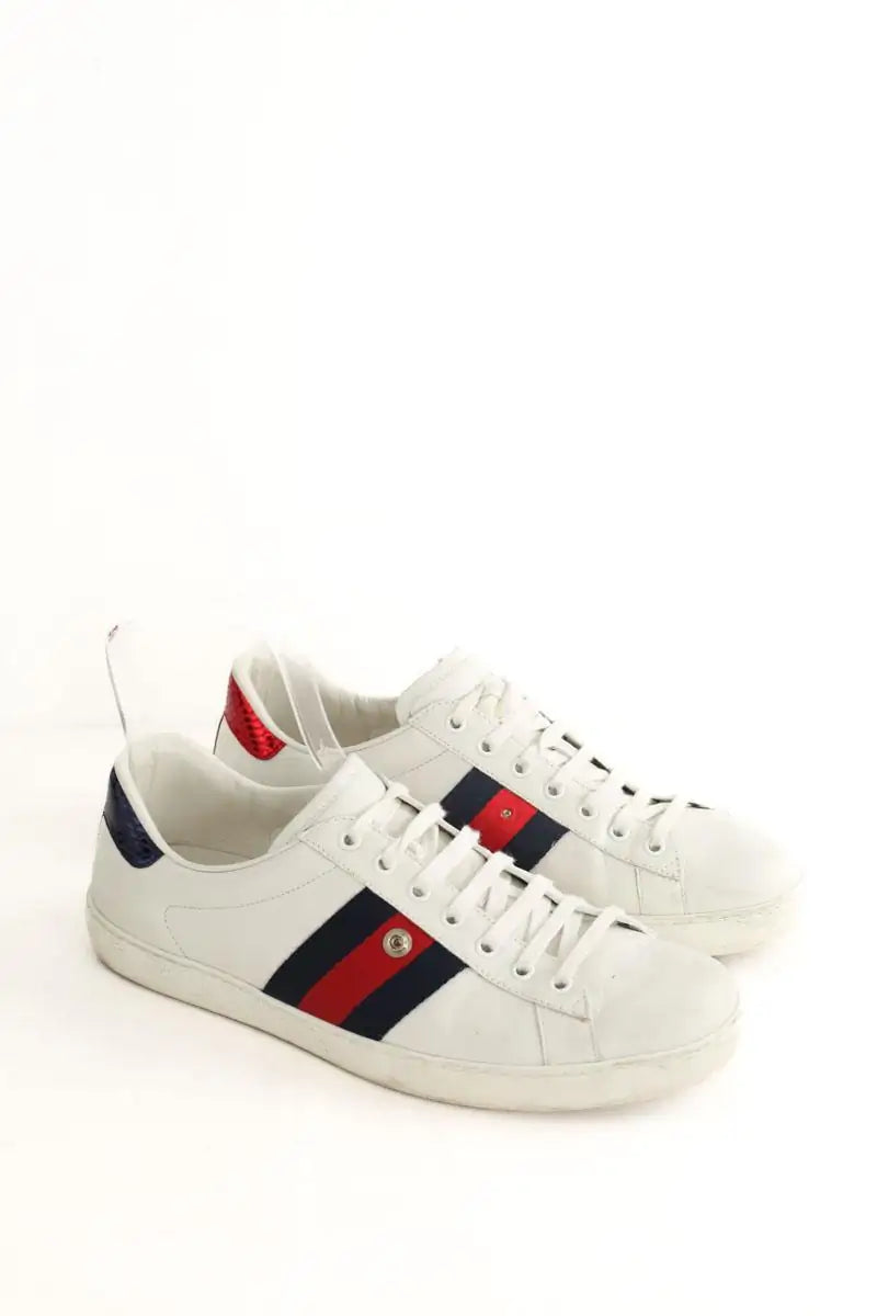 Baskets basses Gucci Blanc en Cuir