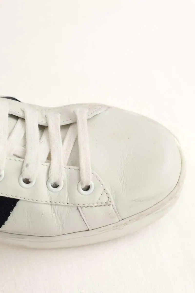 Baskets basses Gucci Blanc en Cuir
