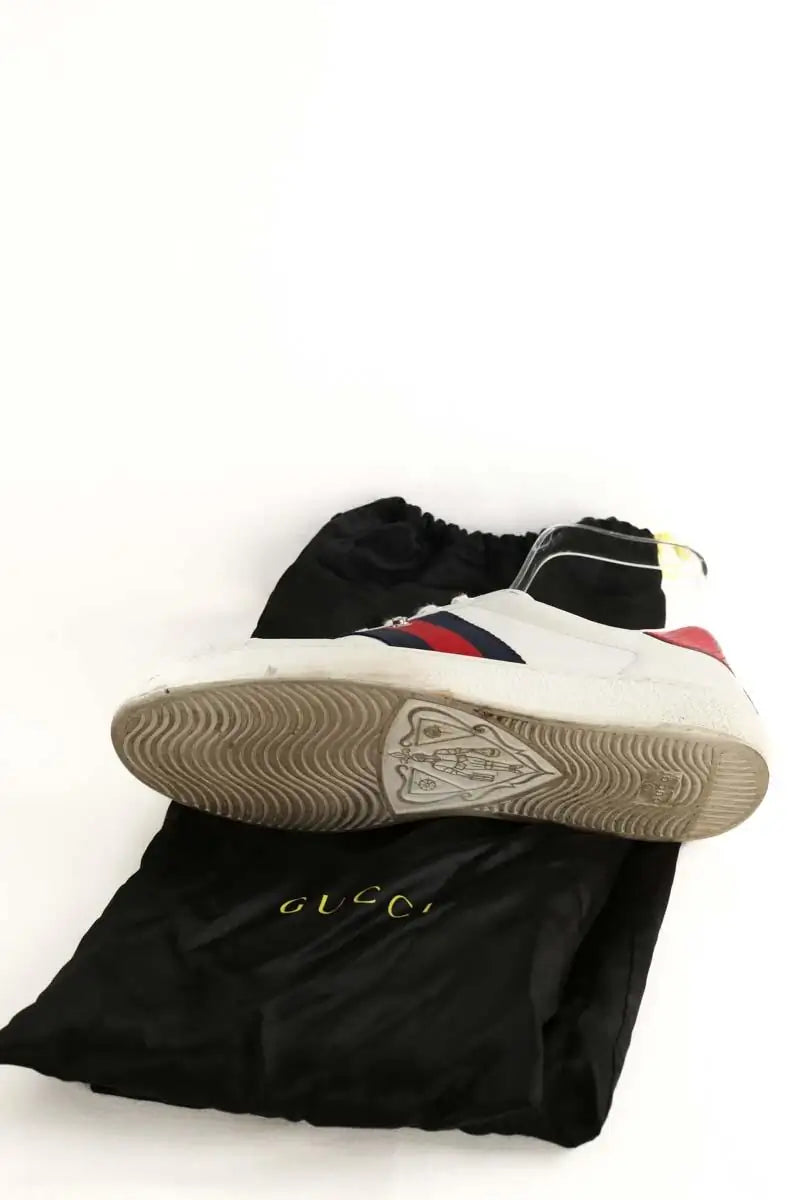 Baskets basses Gucci Blanc en Cuir