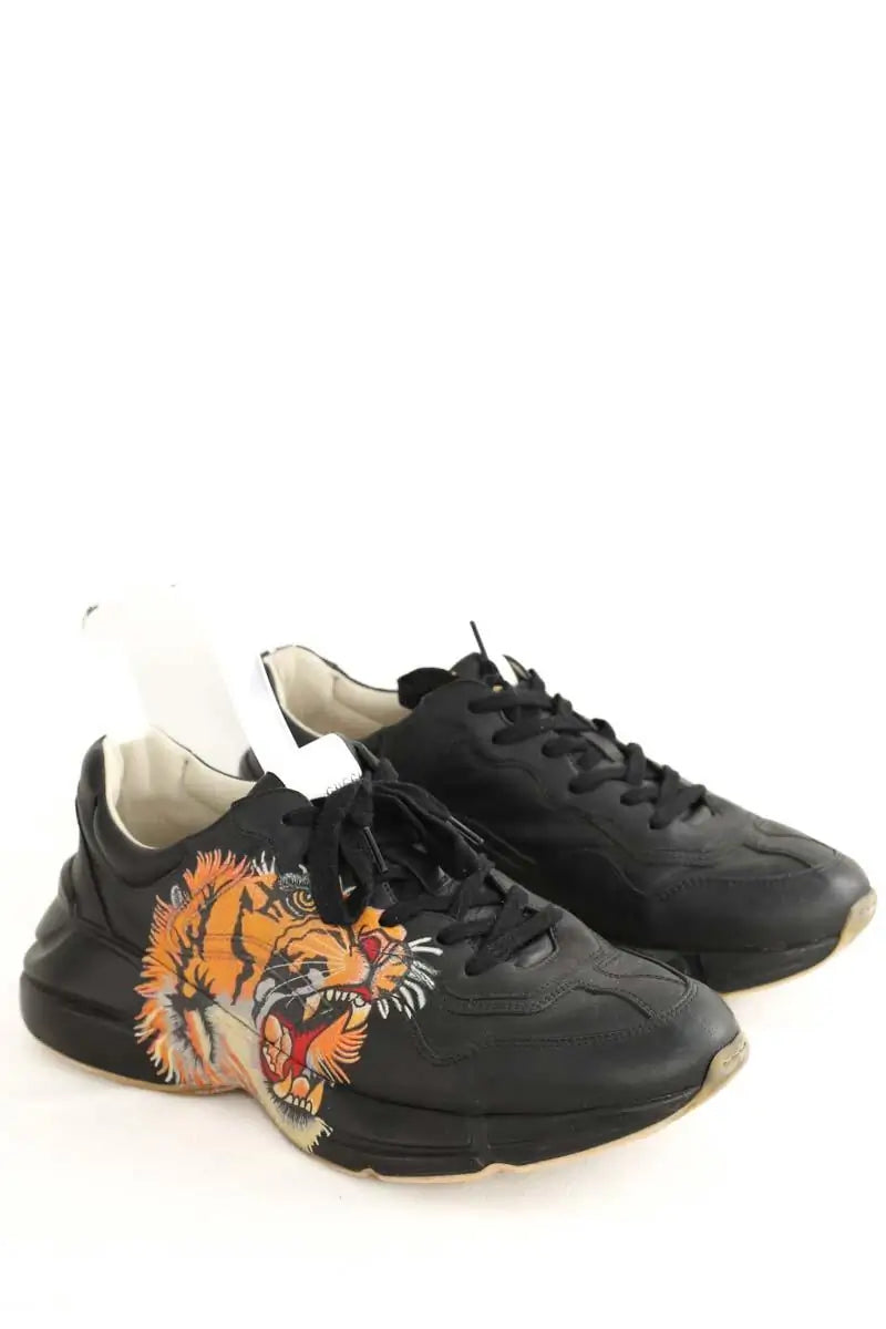 Baskets basses Gucci Noir en Cuir