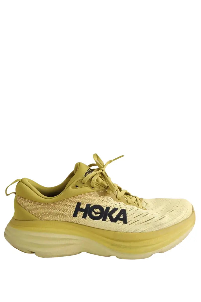 Baskets basses Hoka Jaune en Tissu, taille 42 - Seconde Main