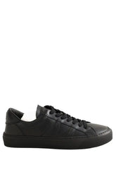 Baskets basses Moncler Noir en Cuir, taille 43 - Seconde Main