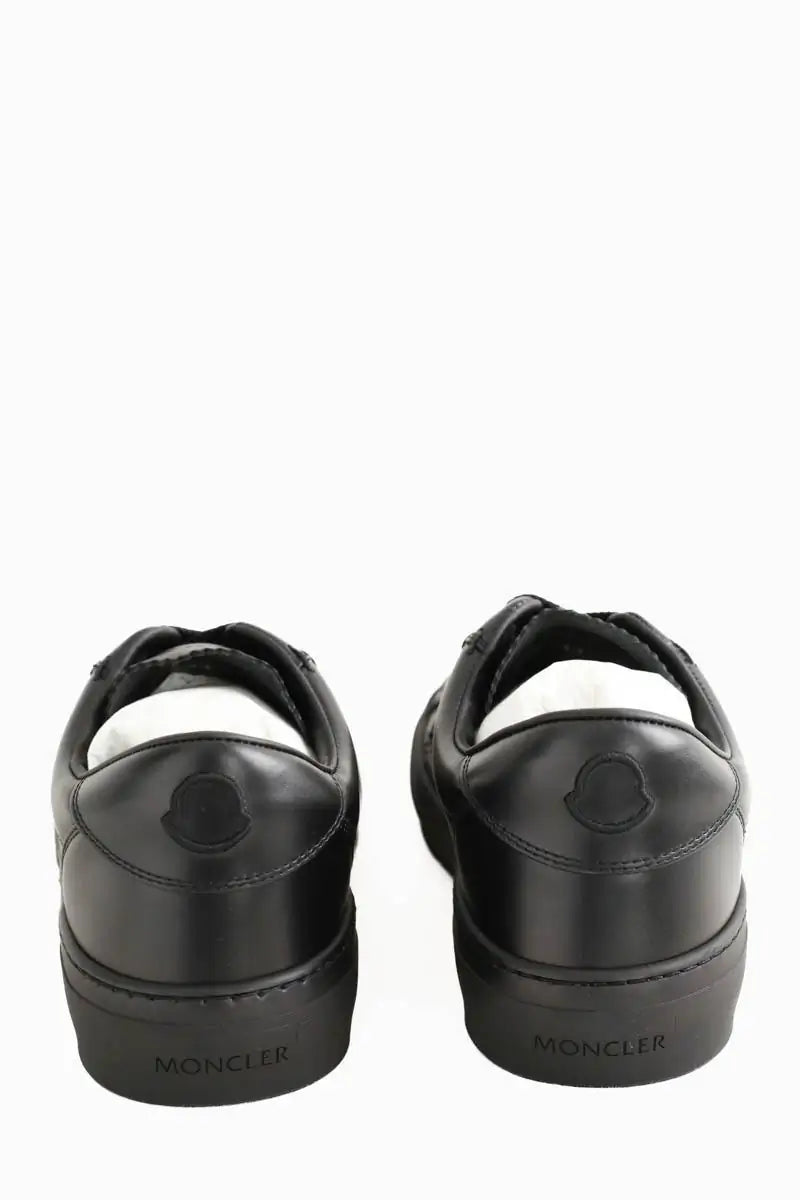 Baskets basses Moncler Noir en Cuir