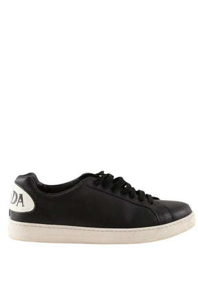 Baskets basses Prada Noir en Cuir, taille 41 - Seconde Main