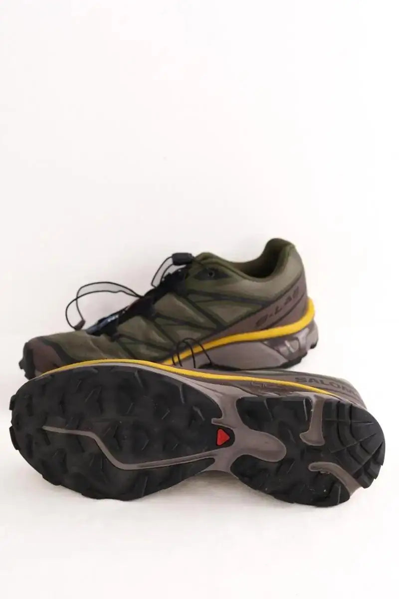Baskets basses Salomon Kaki en Tissu
