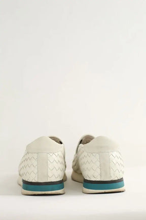Baskets Bottega Veneta Blanc en Cuir