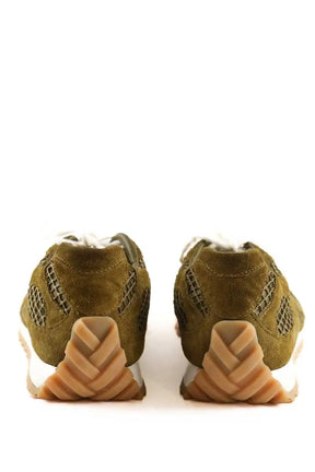 Baskets Bottega Veneta Sneaker Orbit Kaki en Daim