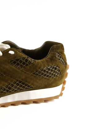 Baskets Bottega Veneta Sneaker Orbit Kaki en Daim
