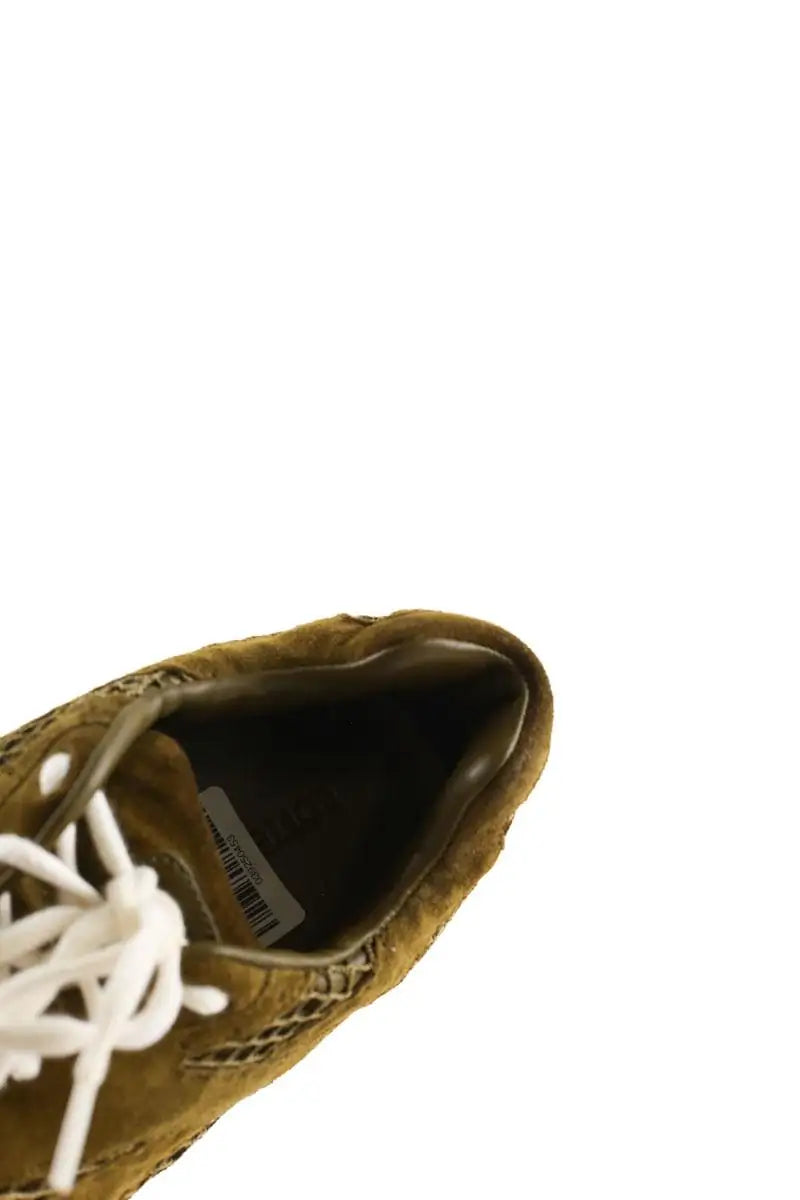 Baskets Bottega Veneta Sneaker Orbit Kaki en Daim