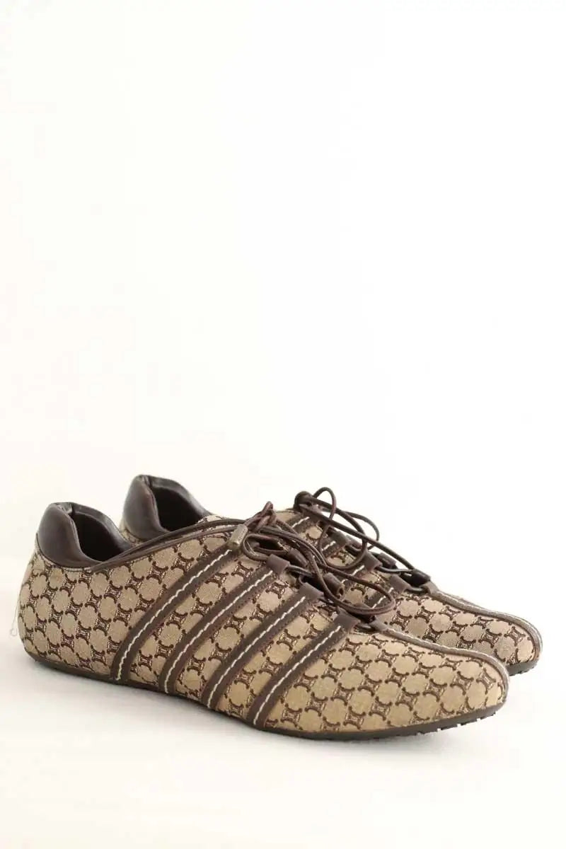 Baskets Celine Marron en Tissu