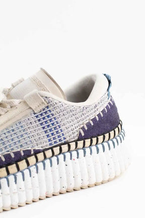 Baskets Chloé Bleu en Tissu