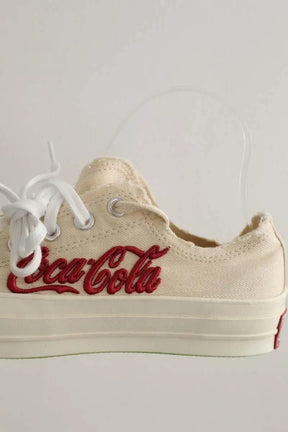 Baskets Converse Beige en Tissu