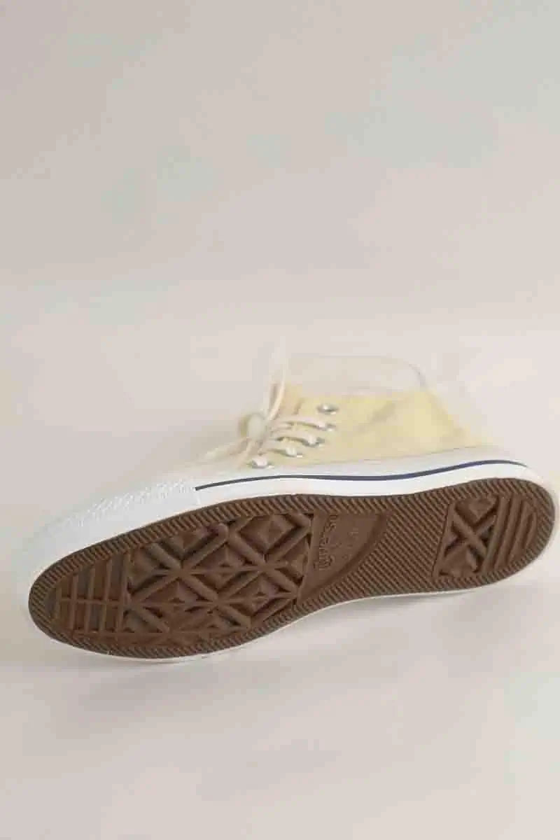 Baskets Converse Jaune en Tissu