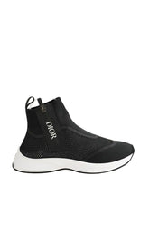 Baskets Dior B25 HT 960 Black / White Noir en Tissu, taille 39 - Seconde Main