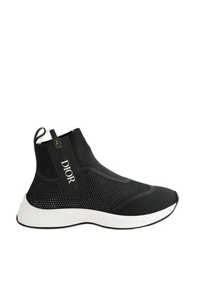 Baskets Dior B25 HT 960 Black / White Noir en Tissu, taille 39 - Seconde Main
