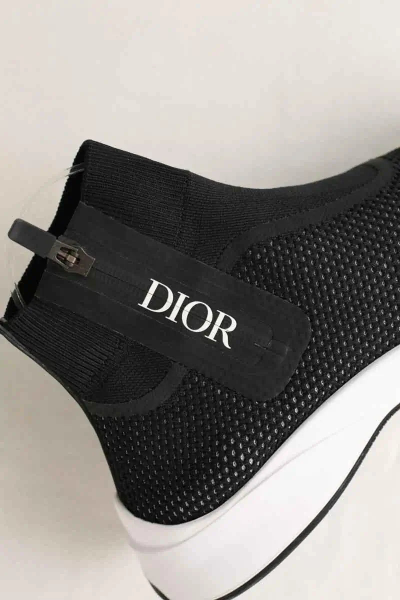 Baskets Dior B25 HT 960 Black / White Noir en Tissu