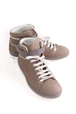 Baskets Dior Gris en Cuir