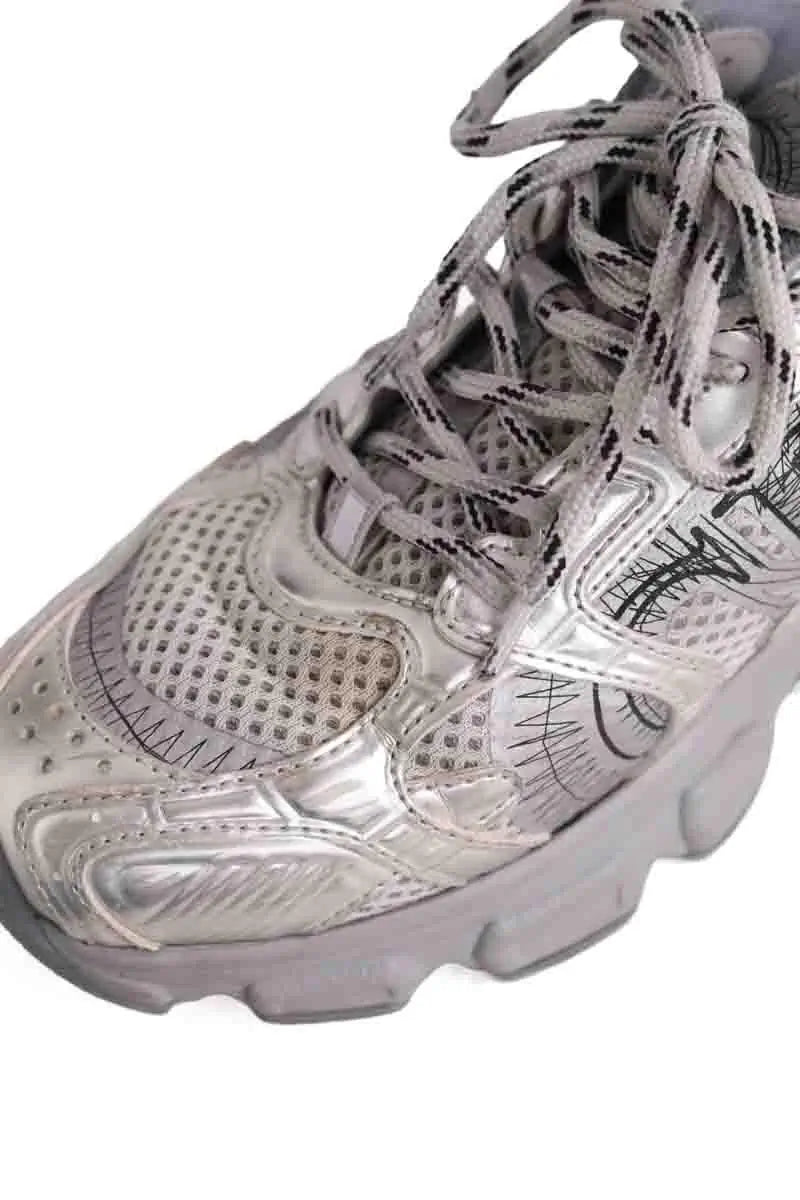 Baskets Dior Sneaker Dior Chrono Argent en Tissu