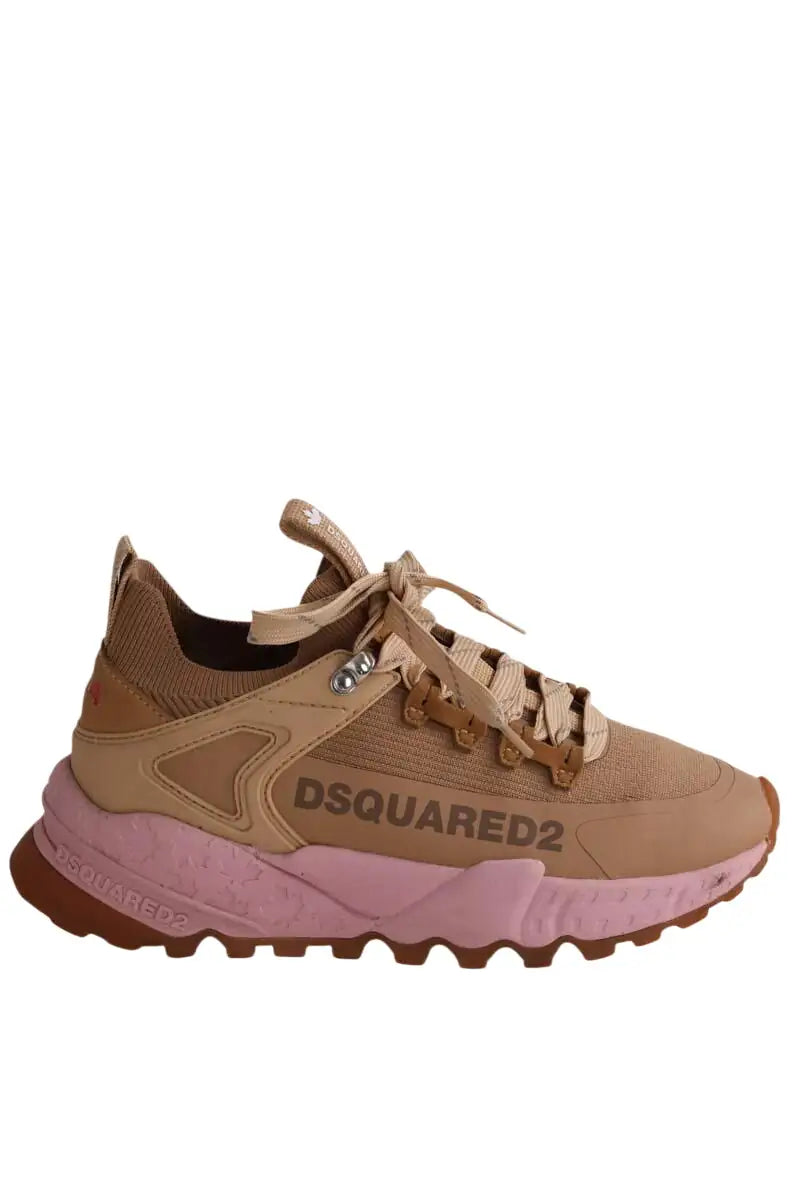 Baskets Dsquared2 Marron en Polyester, taille 36 - Seconde Main