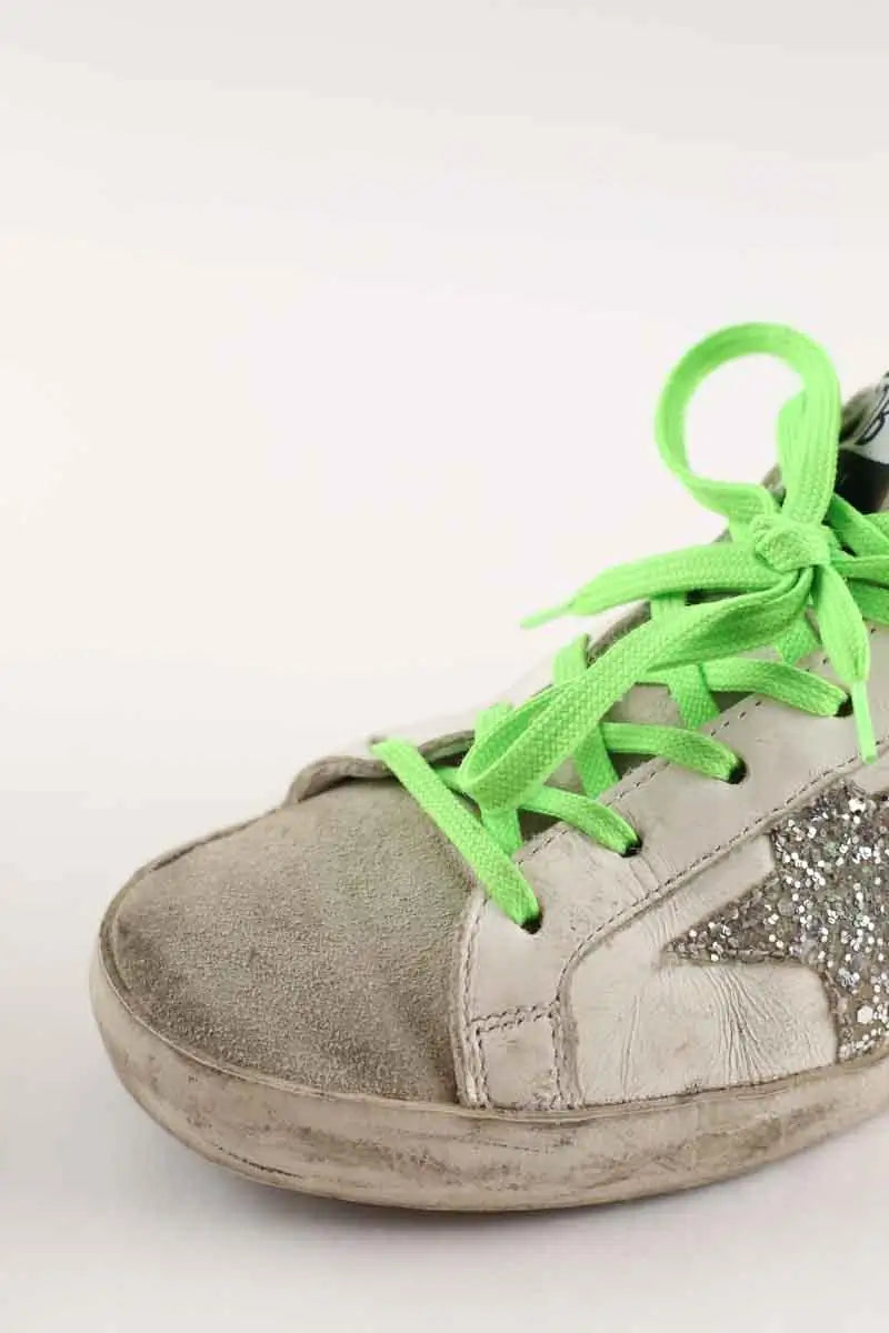 Baskets Golden Goose Blanc en Cuir