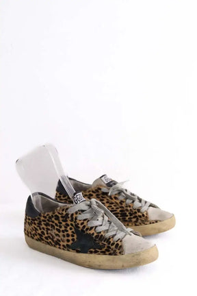 Baskets Golden Goose Camel en Cuir