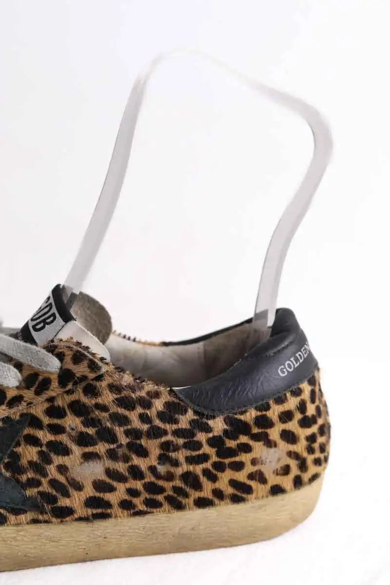 Baskets Golden Goose Camel en Cuir