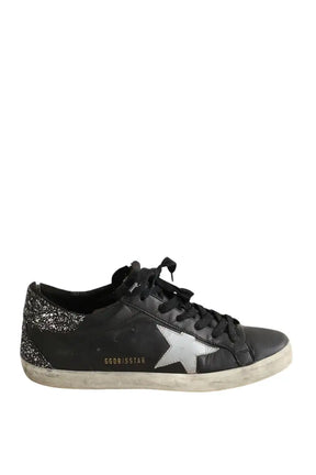 Baskets Golden Goose Noir en Cuir, taille 39 - Seconde Main