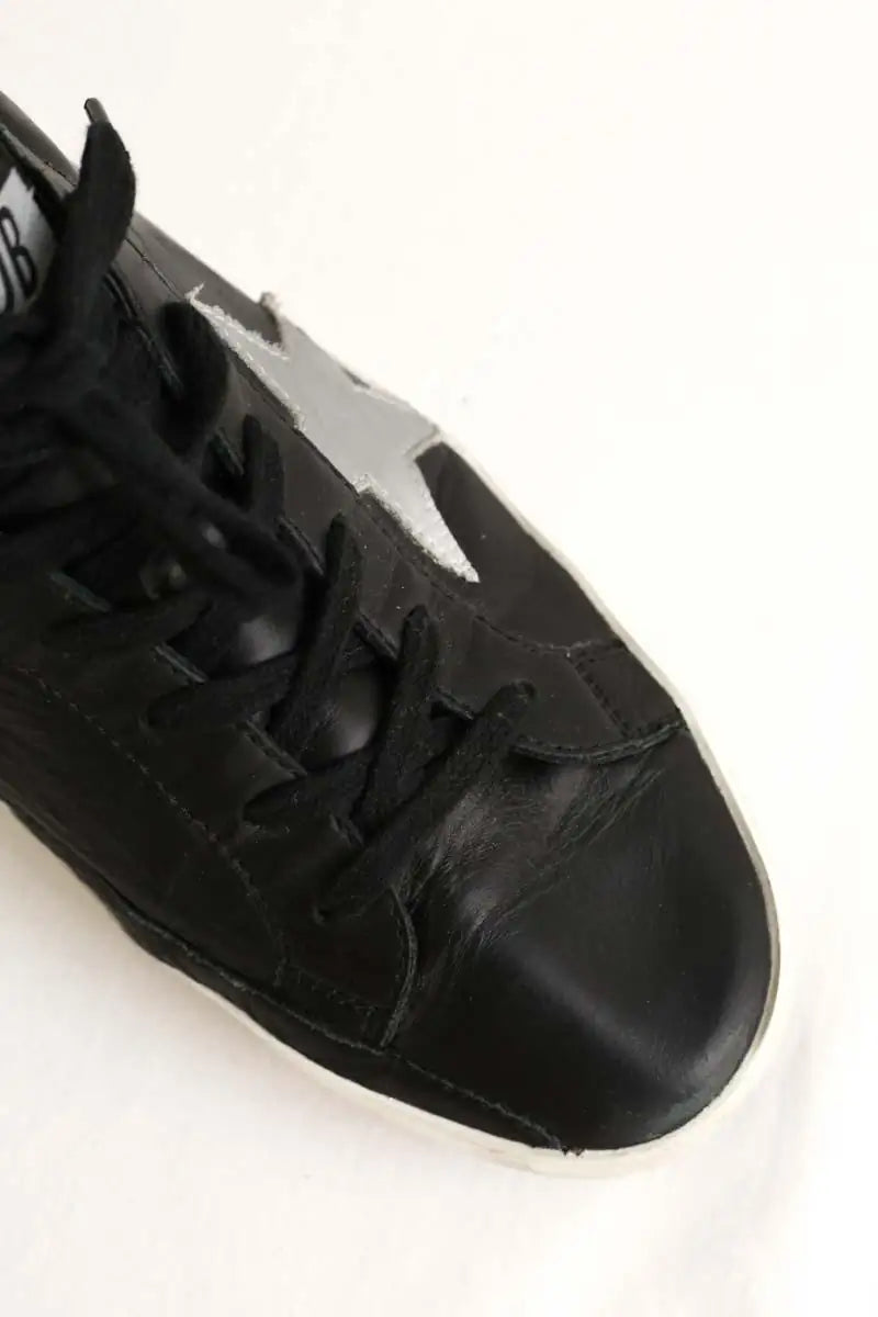 Baskets Golden Goose Noir en Cuir