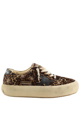 Baskets Golden Goose Space- star Marron en Cuir, taille 41 - Seconde Main