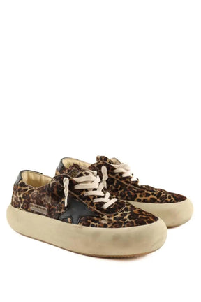 Baskets Golden Goose Space- star Marron en Cuir