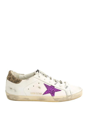 Baskets Golden Goose Superstar Blanc en Cuir, taille 38 - Seconde Main