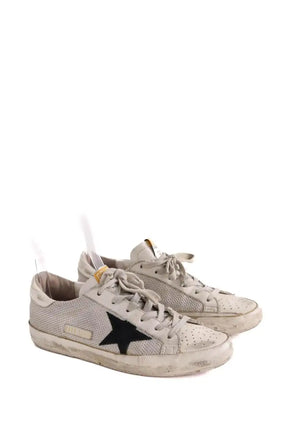 Baskets Golden Goose superstar Gris en Cuir