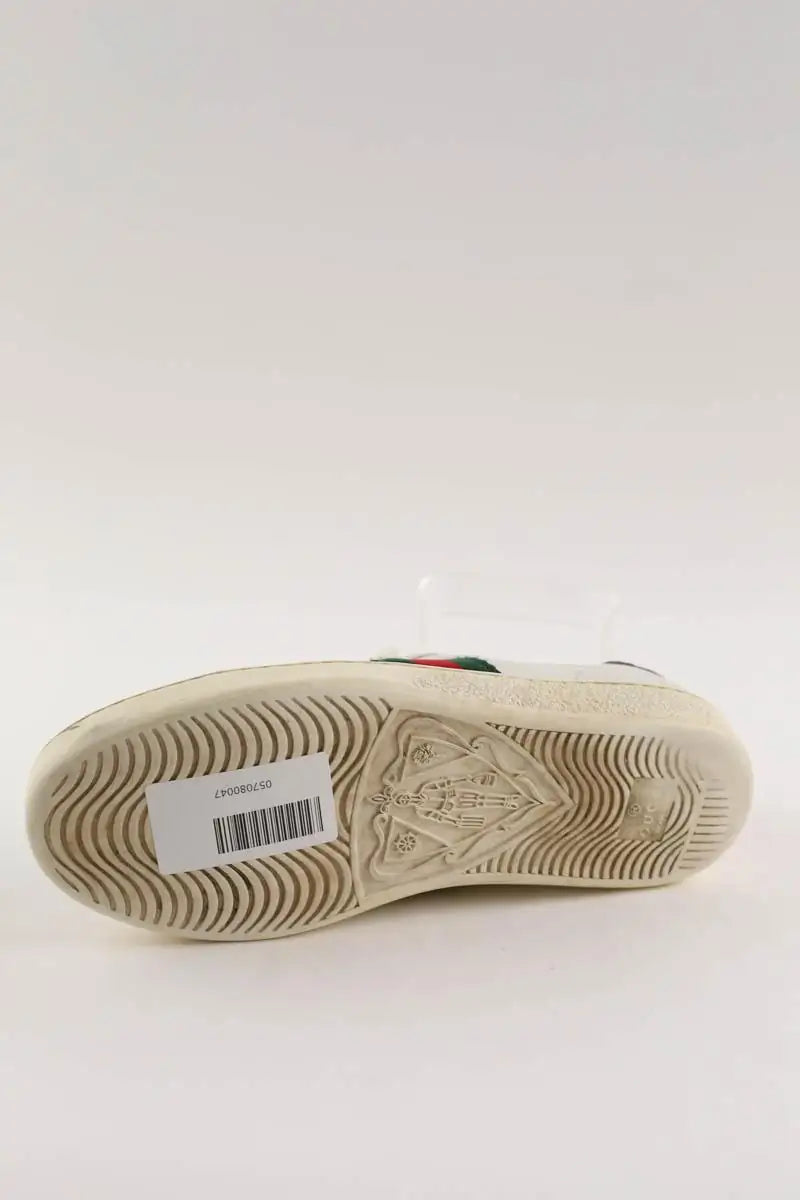 Baskets Gucci Blanc en Cuir