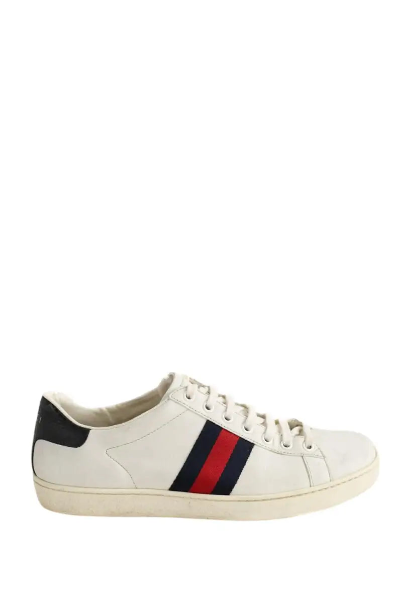 Baskets Gucci Blanc en Cuir, taille 38 - Seconde Main