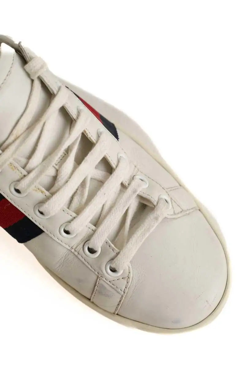 Baskets Gucci Blanc en Cuir