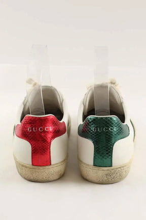 Baskets Gucci Blanc en Cuir