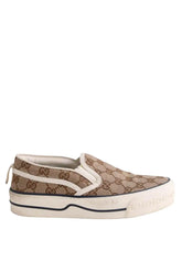 Baskets Gucci Marron en Tissu, taille 36 - Seconde Main