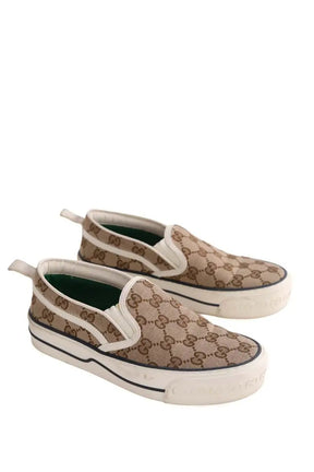 Baskets Gucci Marron en Tissu