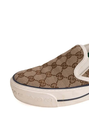 Baskets Gucci Marron en Tissu