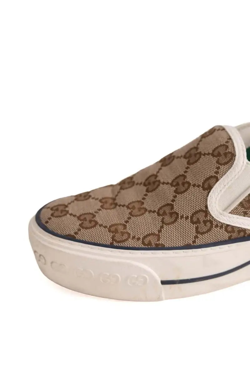 Baskets Gucci Marron en Tissu