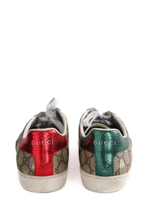 Baskets Gucci Marron en Tissu