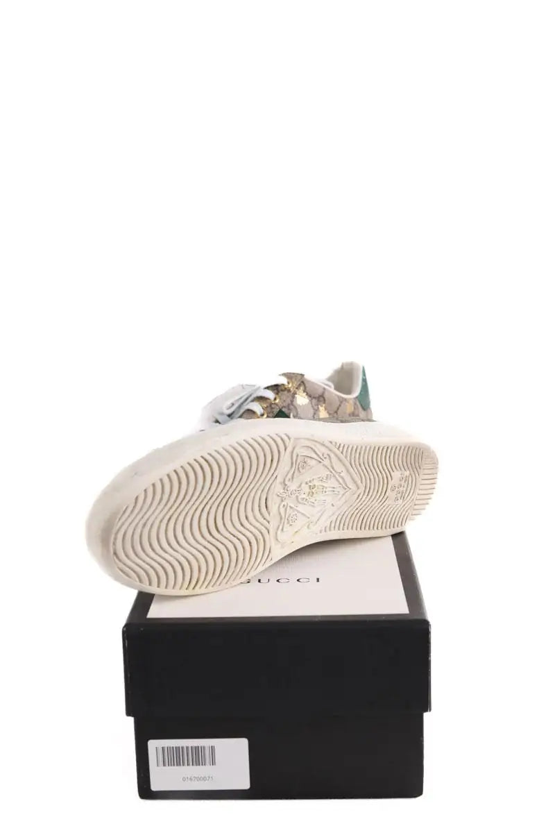 Baskets Gucci Marron en Tissu