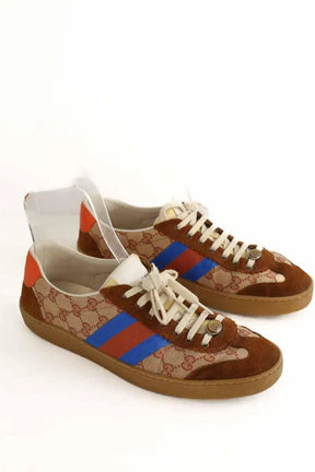 Baskets Gucci Marron en Tissu